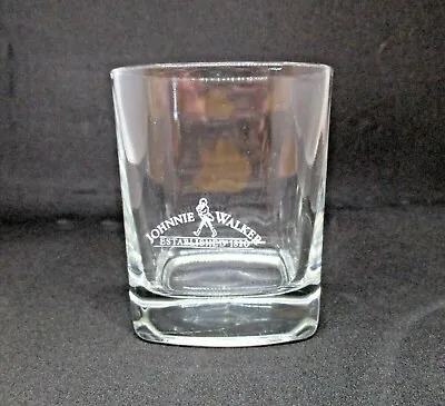 $10 • Buy Johnnie Walker Est. 1820 Scotch Whiskey Square Round Spirit Glass Collectable