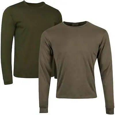 £7.95 • Buy British Army Thermal Vest Base Layer Long Sleeve Top Olive Green Undershirt