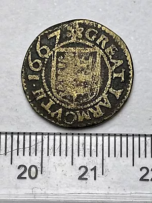 17th Century Trade Farthing - 1667 - Great Yarmouth (E024) • £29