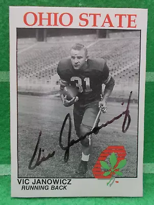 1988 Kroger Ohio State OSU Vic Janowicz Signed Autographed JSA 1950 Heisman. • $89.31