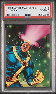 1992 Marvel Masterpieces #13 Cyclops PSA 10 • $90