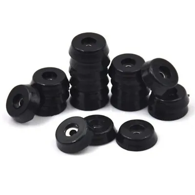 10X Conical Recessed Rubber Feet Bumpers Pads For Furniture Table Chair Deser ZS • £2.27