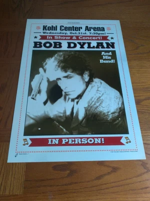 $55 • Buy Bob Dylan Official Poster 10/31/06 Madison, Wi. Kohl Center Arena