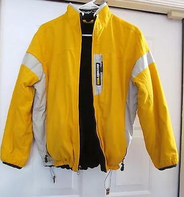 ABERCROMBIE & FITCH Jacket Coat Reversible +1892 Mountain Outerwear Yellow L • $38.80