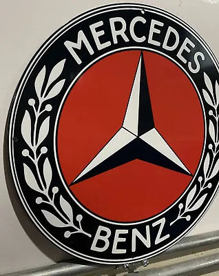 Vintage Style Mercedes Benz  Sales Service Heavy Steel Metal Quality Sign • $55