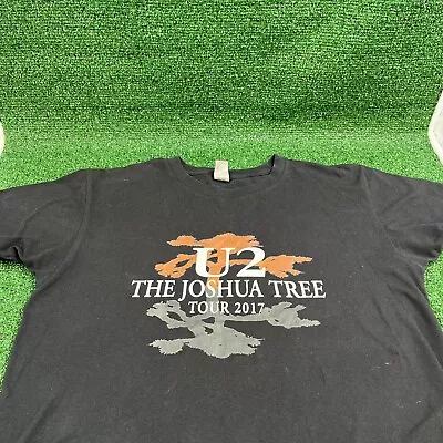 U2 The Joshua Tree 2017 Tour Black T-Shirt Short Sleeve Size Large • $20