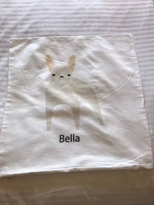 $12.99 • Buy NWOT West Elm Pillow Cover Case 18 X 18 Dog Print Bella French Bulldog New