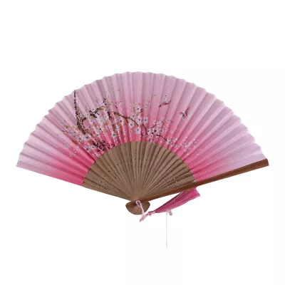 Floral Fan Decorative Hand Fans Fan Wedding Floding Fan Silk Fan • $9.38