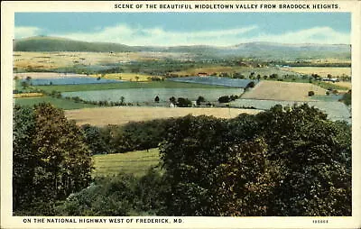 Frederick Maryland Middletown Valley From Natl Highway Aerial Unused Postcard • $4.06