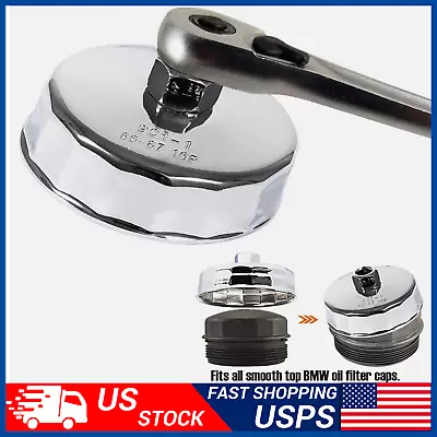 Steel Oil Filter Wrench 86mm 16Flutes Remover Cap Tool For BMW & Volvo • $9.99
