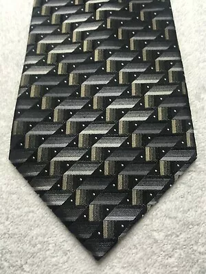 Van Heusen Mens Tie Black Gray Beige 4 X 59 Nwot • $16.88