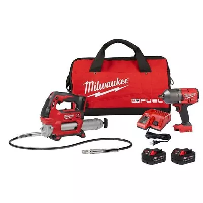 Milwaukee 2767-22GR M18 FUEL High Torque ½” Impact Wrench With Grease Gun • $529.50