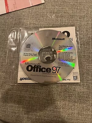 Microsoft Office 97 Small Business Edition CD With Code • $18.36