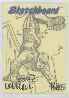 1998 SkyBox Marvel Creators Collection Yellow Daredevil #8 Sketch 0ba6 • $6