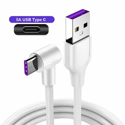 5A Fast Charging Charger Data Cable For Huawei P20 P30 Pro Lite Type C USB 1-2M • £3.89