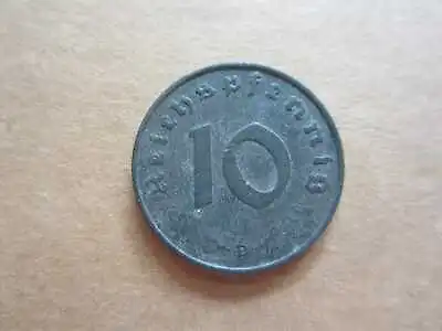 1 Coin From Germany - 10 Reichspfennig 1944 'D' • £5.75