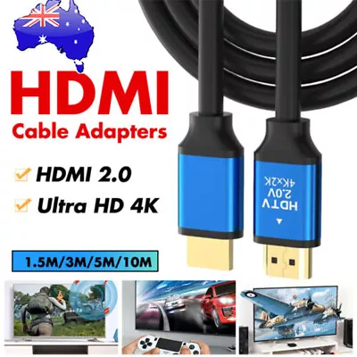 4K HDMI To HDMI Cable High Speed Ultra HD HDMI Cord For 4K Roku TV HDTV Monitor • $19.69