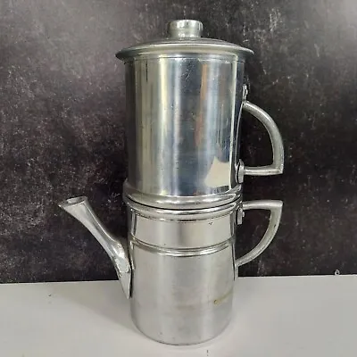 VTG Aluminum Flip Drip Coffee Espresso Pot Stove Top Manual 1 Cup Personal Size • $15.99