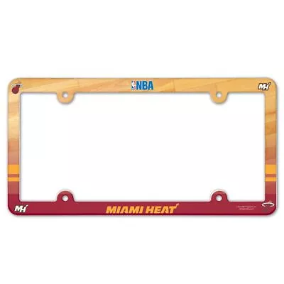 Miami Heat Wincraft NBA Poly License Plate Frame FREE SHIP! • $12.99