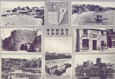 £2.95 • Buy Tenby, Pembrokeshire, Original 7-Panel Vintage Multi-View Postcard