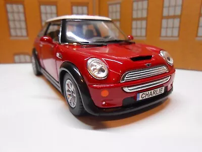 PERSONALISED PLATES Red Mini Cooper S Toy Car MODEL Boy Girl Mum Dad Gift NEW • £9.95