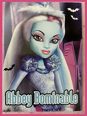 MONSTER High Doll Abbey Bominable Ghouls Rule Trading Card • $6.36