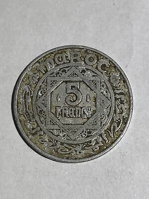 1951 - 1370 - Maroc - Empire Cherifien - 5 Francs - Nice Old Coin! • $1.17