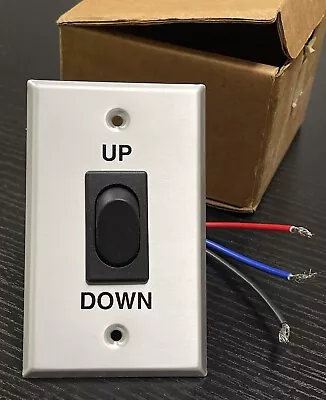 McGill 3-Position Rocket Switch In Wall Plate W/ “UP DOWN” Imprint • $65