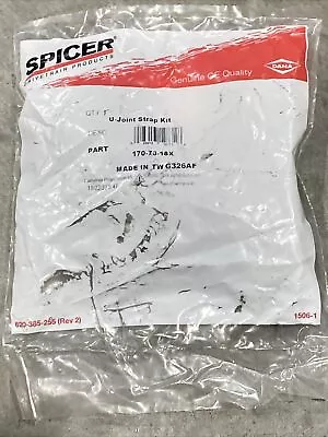 Dana Spicer U-Joint Strap Kit 170-70-18X New • $25