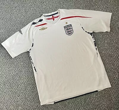 International Football England 07/09 White Short Sleeve Home Shirt XL • £35