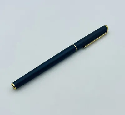 Montblanc Blue Noblesse Germany Vintage Gold Nib Fountain Pen • $249