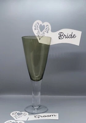 £7 • Buy Wedding Table Place Setting Name Cards Birthday Anniversary Personalised  X 20