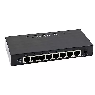 8 Port Gigabit Switch Unmanaged 10 100 1000Mbps Network Hub Ethernet Splitter Pl • $61.15