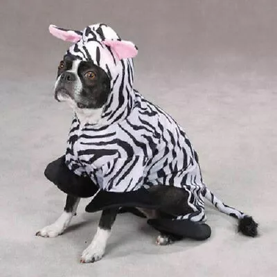 Zack & Zoey ZEBRA Dog Puppy Costume Halloween Party Black & White Stripe XSmall  • $8.99