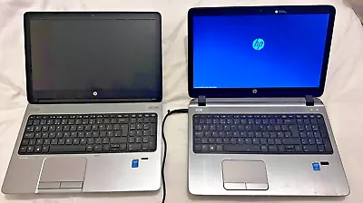 2 X HP ProBook 450 G2 & G1 15.6' Core I3 4030U 1.9GHz4GB • £79.23