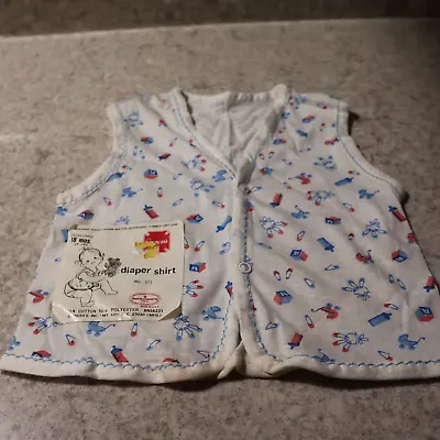 Vintage Spencer's One Piece XL (18 Mo) Baby Diaper Shirt Clothes • $6.99