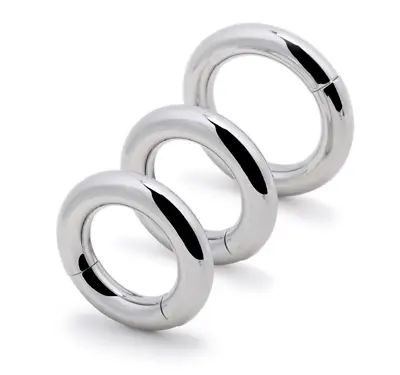 Magnetic Ball Stretcher Stainless Steel Scrotum Metal Chastity Ring Enhancer • $18.40