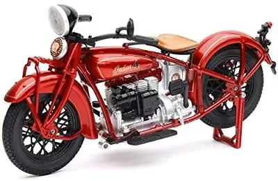 1930 Indian 4 Motorcycle - Red - 1/12 Scale Model By NewRay • $22.99