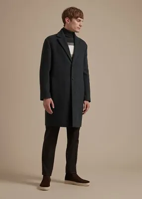 LORO PIANA 6795$ FINDON Gray Cashmere Coat - Double Faced Single-Breasted • $3596