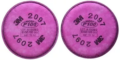 3M - 2097 P100 Particulate Filter For 5000 6000 6500 7000 And FF-4 Pink • $43.70