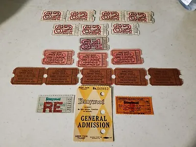 $20.97 • Buy 19 Lot Super Rare Vintage Original 1979 91 Kennywood Coupons Games Ride Tickets