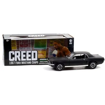 Greenlight 13611 Creed Adonis' 1967 Ford Mustang Coupe Black 1:18 Diecast Model • £76.95