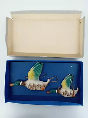 Pair Of Keele Street? Ceramic Flying Duck Wall Decorations - H151 • £21