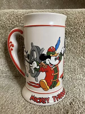 Vintage Disney “Mickey Through The Years” 3D Very Large Stein Tankard Mug. • $14.79