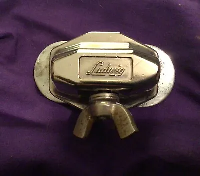 Ludwig 1965 Vintage NICKEL Cymbal Spur Leg Mount Complete Assembly BUY IT NOW • $29.99