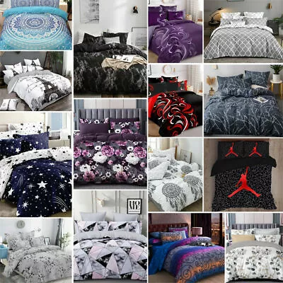 $48 • Buy New Ultra Soft Quilt Doona Duvet Cover Set Single Double Queen Super King Bed