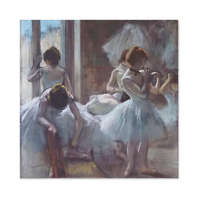 Edgar Degas Dancers Painting Wall Art Canvas Print 24X24 In • £22.99