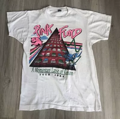 Vintage 1988 Pink Floyd A Momentary Lapse Of Reason Tour Shirt Tag Large Fits M • $85