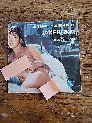 Je T'aime...Moi Non Plus- Jane Birkin & Serge Gainsbourg 7  Vinyl Rare Cover • £14.95