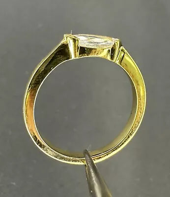 2Ct Marquise Cut Lab Created Diamond Wedding Ring 14K Yellow Gold Plated Silver • $35